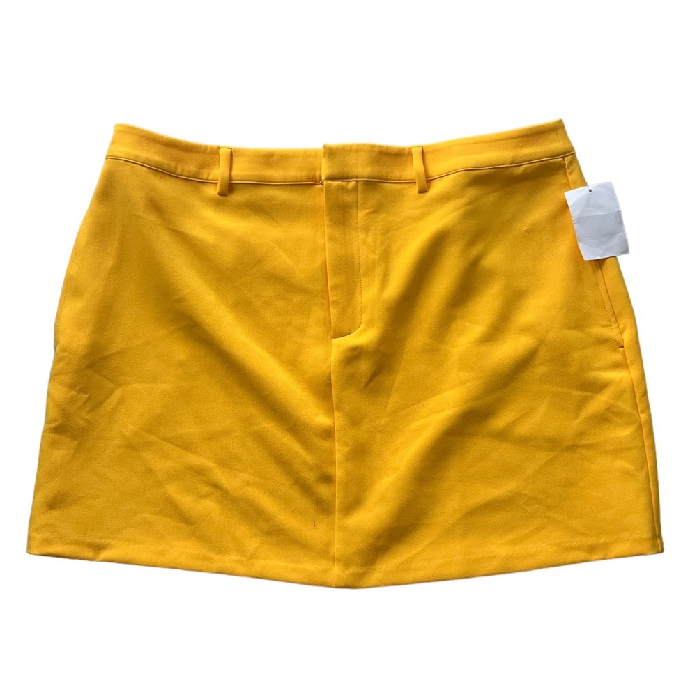 Taxi Yellow Mini Skirt by Open Edit